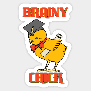 Brainy Chick Sticker